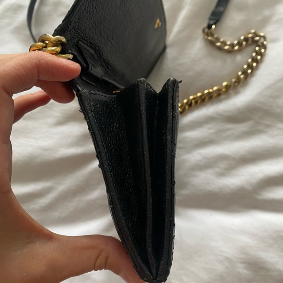 MARC JACOBS quilted black leather wallet on chain with gold hardware - Picture 4 of 7